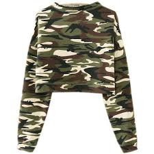 T Shirt Manches Longues Camouflage Vert 10 Liked On Polyvore Featuring Tops Camouflage Top Ca Army Green Shirts Camouflage Shirt Green Long Sleeve Shirt