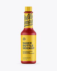 Download Ceramic Sauce Bottle Mockup In Bottle Mockups On Yellow Images Object Mockups