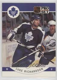 The career playoff statistics for luke richardson. 1990 91 Pro Set Base 289 Luke Richardson