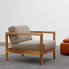 Nordic Leisure Chair Modern Minimalist Wood Frame Single Sofa Fabric Living Room Furniture Ideas Hot In Other Wood F Sofa Wood Frame Furniture Modern Wood Sofa