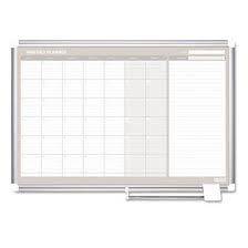 Mastervision 36 X 24 In Weekly Planner Dry Erase Board Magnetic White Board Monthly Planner Dry Erase Board Calendar
