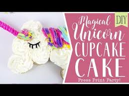 Mini cupcakes cupcakes for men rainbow cupcakes birthday cupcakes flower cupcakes wedding. How To Make A Unicorn Cupcake Cake Free Template Video