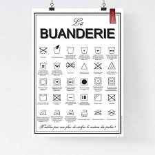 Laundry Poster Wall Decor Poster Wall Information Poster Poster Frame