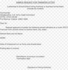 It needs the support of all documents needed so that the process gets easier. Formal Request For Transfer Letter How To Write A Format Internet Banking Request Letter Format Png Image With Transparent Background Toppng