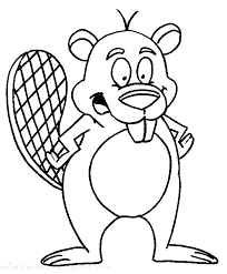 These alphabet coloring sheets will help little ones identify uppercase and lowercase versions of each letter. Beaver Coloring Pages Dibujo Para Imprimir Funny Cartoon Beaver Coloring Page Dibujo Para Imprimir