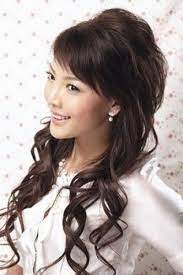 Long Formal Hairstyle With Bangs For Asian Women Long Hair Styles Long Hair Girl Hair Styles