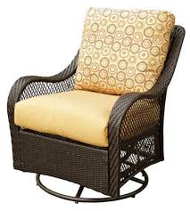 San Tropez Woven Cushioned Swivel Glider At Menards Outdoor Chairs Swivel Glider Three Season Room