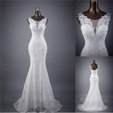 Cool Great New White Ivory Mermaid Wedding Dress Bridal Gown Stock Size 6 Backless Mermaid Wedding Dresses White Lace Wedding Dress Lace Mermaid Wedding Dress