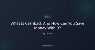 What Is Cashback And How Can You Save Money With It? | BudgetBakers