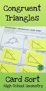 Proving Triangles Congruent Worksheet Answers Congruent Triangles Card Sort In 2020 Proving Triangles Congruent Geometry Worksheets Sorting Cards