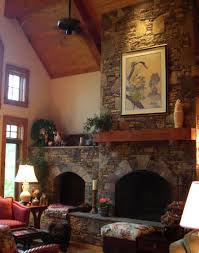 Moore Construction Services Inc Custom Home Builder In The North Western Carolina Mountains Stone Fireplace Wood Burning Fireplace Wood Storage