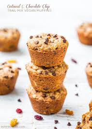 Monitor nutrition info to help meet your health goals. Oatmeal And Chocolate Chip Trail Mix Vegan Muffins Averie Cooks