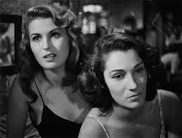 Silvana Mangano and Doris Dowling in Bitter Rice (1949, dir. Giuseppe De  Santis)