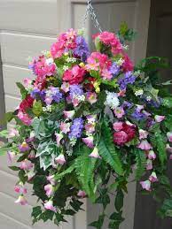 Pin On Artificial Flower Hanging Baskets