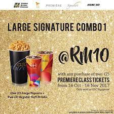 The large popcorn now is the size of the previous medium. Gsc Large Signature Combo 1 At Rm10