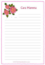 Da paletta a mister brocchi (con coro. Lettera Per La Festa Della Mamma Mamma E Bambini