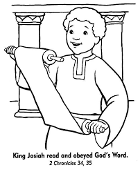 Now viewing scripture range from the book of 2 chronicles chapter 20:6 through chapter 20:12. King Josiah Coloring Pages