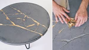 Diy Kintsugi How To Build A Round Concrete Coffee Table Youtube Concrete Coffee Table Diy Coffee Table Concrete Diy