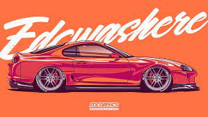 Share jdm wallpapers hd with your friends. Hd Wallpaper Edc Graphics Toyota Supra Jdm Japanese Cars Motor Vehicle Wallpaper Flare
