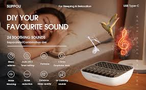 What can a white noise machine do for you? White Noise Machine Suppou Sleep Aid Baby And Adults 24 Soothing Natural Sounds With Sleep Therapy Better Sleep Usb Sleep Aid For Home Office Insomnia White Amazon De Health Personal Care