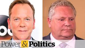 Kiefer Sutherland slams Doug Ford for invoking Tommy Douglas