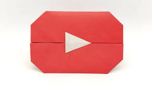 Origami Youtube Play Button Easy Making Tutorial Colors Paper Crafts Origami Color Paper Crafts Origami Bookmark