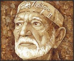 Willie Nelson Roach Paper Art