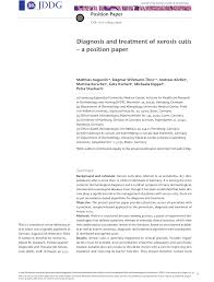 Xerosis is the medical term used to describe excessively dry skin. Pdf Diagnosis And Treatment Of Xerosis Cutis A Position Paper