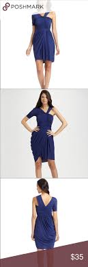 Bcbg Asymmetric Christina Ruched Cocktail Dress Nwt Dresses Bcbgmaxazria Dresses Cocktail Dress