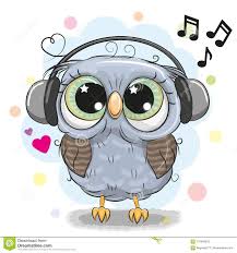 Bird With Big Eyes Cartoon Cute Cartoon Owl With Headphones Stock Vector Illustration Of Birthday Cheerful 110949353 Cute Owl Cartoon Owl Cartoon Cute Cartoon Wallpapers
