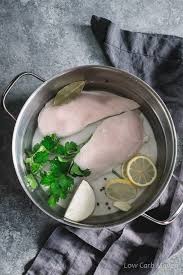 Jun 24, 2021 · the easiest and most precise way to judge doneness for poached chicken is using an instant read thermometer versus a timer. How To Poach Chicken For Chicken Salad Low Carb Maven