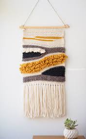 How To Make Your Own Woven Crochet Wall Hanging Diy Weaving Crochet Wall Art Diy Crochet Wall Hanging