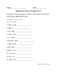 Use up all words in your word box. Alphabet Worksheets Alphabetical Order Worksheets