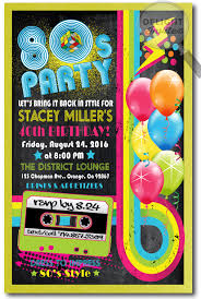 This 5x7 invitation can be used for an 80s themed party. 1980 S 40th Birthday Party Invitations Click Image To Close 40th Birthday Party Invites 40th Birthday Parties Birthday Party Invitations