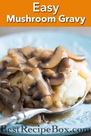 Add milk, salt, and pepper; Easy Mushroom Gravy Recipe Or Mushroom Sauce Best Recipe Box