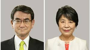 Japan ministers Kono, Kamikawa plan to run in ruling party race