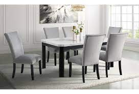 We understand that there are lots of decisions to make when it comes to dining table sets. Elements International Francesca Elem Grp Cfc700tt Tb Contemporary White Marble Dining Table Household Furniture Dining Tables