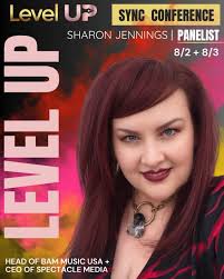 🚨 Really excited to announce our next incredible #LEVELUPSYNCCON panelist  (and great friend), @sharonspectacle !🚨, Sharon is a seasoned global music  executive with over two decades of industry ...