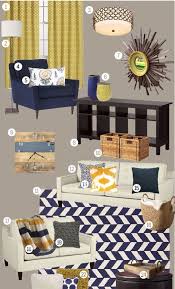 Mustard And Navy Living Room Blue Living Room Living Room Color Home Decor