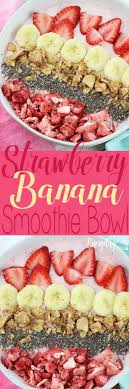 This Strawberry Banana Smoothie Bowl Is Easy To Toss Together And Tastes Amazing Totally Filling An Smoothie Bowl Recipe Smoothie Bowl Easy Smoothie Recipes