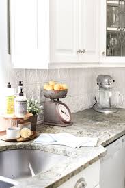 Diy Pressed Tin Kitchen Backsplash Bless Er House Tin Backsplash Kitchen Farmhouse Kitchen Backsplash Tin Kitchen
