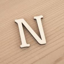 23 styles of awesome alphabet printables. Wooden 3cm Alphabet Letter N Artcuts