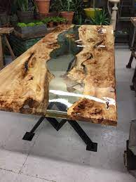 47 amazing home furniture ideas with incredible resin wood table idees pour votre projet de cuisine bricolag wood table design wood resin table wood table