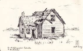 Old Farmhouse Drawing Some Have The Natural Born Talent While Most Others Take Time To Learn The Skill Old Farmhouse Old Abandoned Houses Vintage World Maps