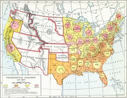 Southern elements insisted that the nominating. Map Of A Map Of The United States Showing The Results Of The Presidential Election Of 1860 The Map Is Color Coded To Show The States Carried By Lincoln Republican Breckinridge Southern Democrat Bell Constitutional Union And Douglas Northern