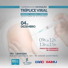 This t.viral stands for tríplice viral and refers to the vaccine against measles, mumps and rubella, in english better known as the mmr vaccine. Tribunal Regional Do Trabalho Da 1 Regiao