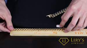 How to measure chain size. Measuring Your Cuban Link Bracelet Youtube
