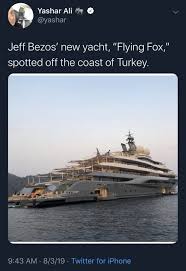 Jeff bezos, the founder of amazon, has reportedly plunked down at least $500 million on a mega yacht that will rival the finest in the world and solidify bloomberg reported that the yacht—that has its own support yacht with a helipad—was ordered about two years ago—prior to the massive windfall for the. No Amazon Owner Jeff Bezos Didn T Buy The Yacht Flying Fox