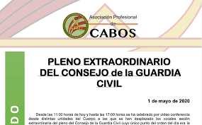 Maybe you would like to learn more about one of these? Pleno Extraordinario Del Consejo De La Guardia Civil Apc Gc