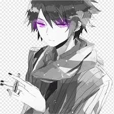Image of fairies anime anime boys scarfs white hair purple eyes. Manga Boy Png Images Pngwing
